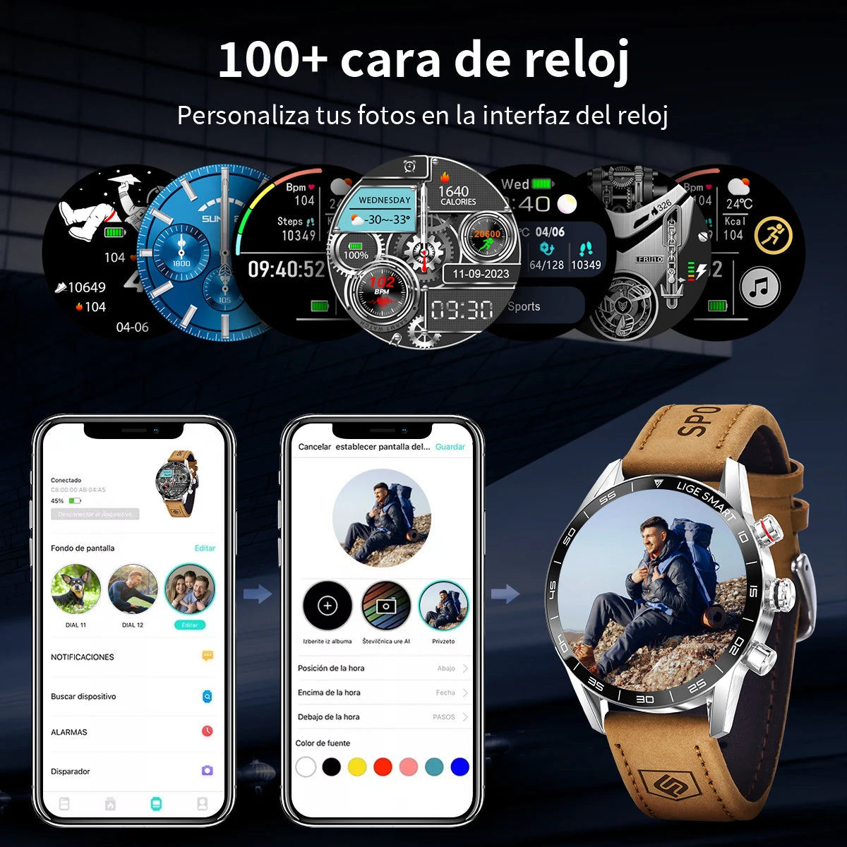 LIGE 2025 New Rugged Military Sports Smart Watch – 1.39” HD Display, Bluetooth Call, Heart Rate & Fitness Tracker (IP67 Waterproof, Outdoor Men’s Smartwatch) - Tech Mart