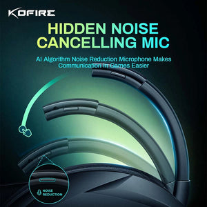 KOFIRE UG-06 Low Latency 2.4GHz & Bluetooth Wireless Gaming Headset with RGB Lighting and Detachable Mic – Compatible with PC, PS5, Switch - Tech Mart