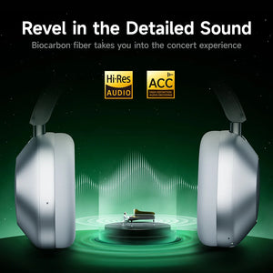 Picun F6 Wireless ANC Headphones – 120h Battery Life, 3D Spatial Audio, Hi-Res Certified with App Control & Dual Connection - Tech Mart