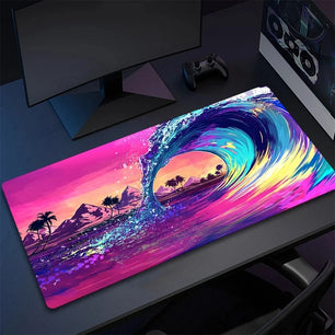 Mousepad Japan Art Great Waves Rubber Mouse Pad - Tech Mart