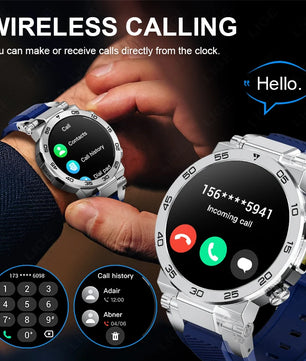 LIGE New Smart Watch for Men – Bluetooth Call, Outdoor Sports Bracelet with LED Flashlight & True Blood Oxygen Monitoring - Tech Mart