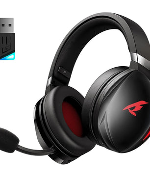 KOFIRE UG-06 Low Latency 2.4GHz & Bluetooth Wireless Gaming Headset with RGB Lighting and Detachable Mic – Compatible with PC, PS5, Switch - Tech Mart