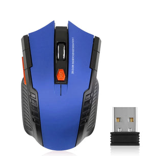 2.4G Wireless Mouse 1600DPI Optical Mouse For Gamers With 6 Buttons And USB Receiver - Tech Mart