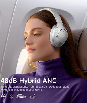 Picun ANC-05MAX Bluetooth Headphones – Deep 48dB ANC, 100H Battery, Hi-Res Audio, Foldable with App Control - Tech Mart