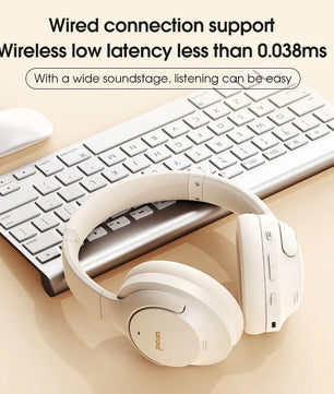 Picun ANC-05L Wireless Bluetooth Headphones with Hi-Res Audio, ANC, ENC Mic, and 100-Hour Battery Life – Lightweight Over-Ear Headset for Gaming, Travel, and Office Use - Tech Mart
