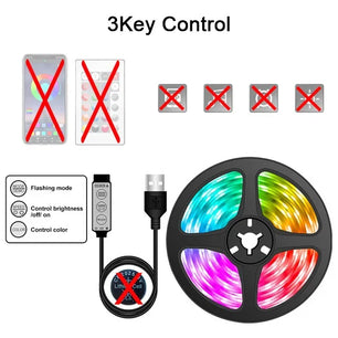 RGB LED Strip Lights with Bluetooth or WiFi - Tech Mart