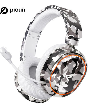 Picun Wireless Gaming Headset Bluetooth + 2.4GHz with 100H Battery ENC Mic and 4-in-1 Multi-Platform Support - Tech Mart