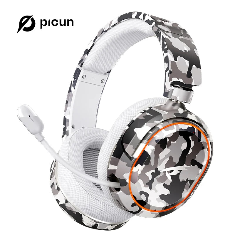 Picun Wireless Gaming Headset Bluetooth + 2.4GHz with 100H Battery ENC Mic and 4-in-1 Multi-Platform Support - Tech Mart