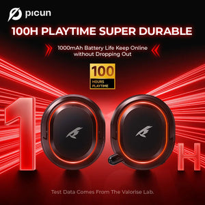 Picun G2 2.4GHz Wireless Gaming Headset with Bluetooth 5.3, 7.1 Surround Sound & Retractable ENC Mic – Compatible with PC, PS5, Switch & More - Tech Mart