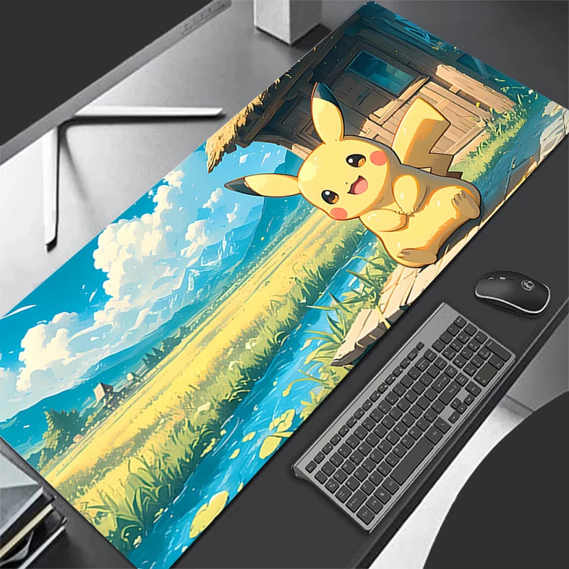 Large Gaming Pokemon Pikachu Mouse Mat Desk XXL Mousepad - Tech Mart