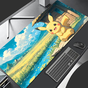 Large Gaming Pokemon Pikachu Mouse Mat Desk XXL Mousepad - Tech Mart