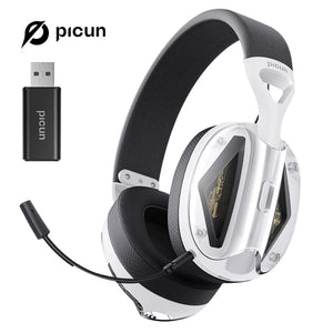 Picun G1 2.4GHz Gaming Wireless Headset – 3D Surround Sound Spatial Audio with ENC HD Mic for PS5, PC, Mobile & More - Tech Mart