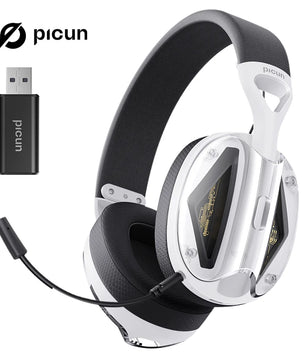 Picun G1 2.4GHz Gaming Wireless Headset – 3D Surround Sound Spatial Audio with ENC HD Mic for PS5, PC, Mobile & More - Tech Mart