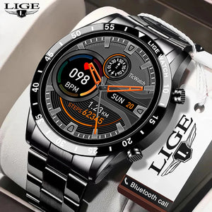 LIGE BW0189 PRO Smart Watch Men – Bluetooth Call, IP67 Waterproof Sports & Fitness Watch (For Android & iOS) - Tech Mart
