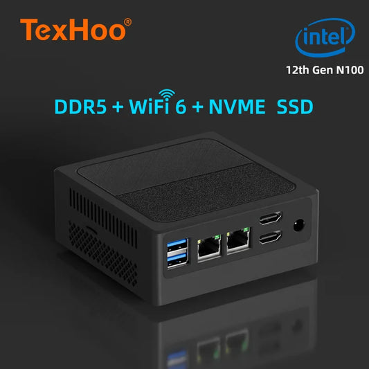 New 12Th Gen Mini Pc Windows11 Intel N100 Processor Dual Lan Mini Computer - Tech Mart