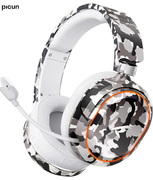Picun G2 2.4GHz Wireless Gaming Headset with Bluetooth 5.3, 7.1 Surround Sound & Retractable ENC Mic – Compatible with PC, PS5, Switch & More - Tech Mart