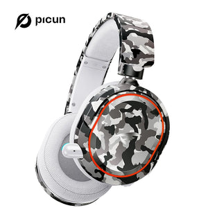 Picun G2 Wireless Gaming Headset – 2.4GHz RF + Bluetooth 5.3, Ultra Low Latency, 7.1 Surround, 100H Battery, Retractable ENC Mic – For PC, PS5, PS4, Switch, Mobile - Tech Mart