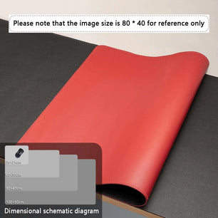 Simple Mouse Pad Large Size Office Desk Protector Mat PU Leather Mouse Pad - Tech Mart