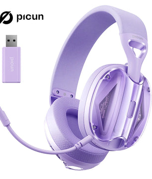 Picun G1 2.4GHz Gaming Wireless Headset – 3D Surround Sound Spatial Audio with ENC HD Mic for PS5, PC, Mobile & More - Tech Mart