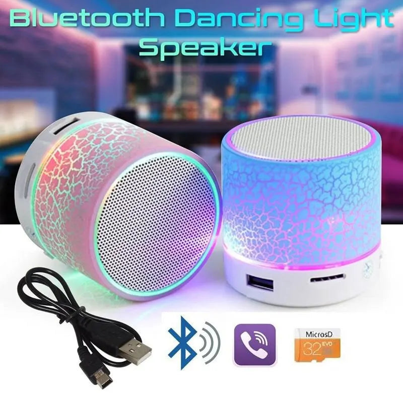 Bluetooth Mini Speaker Wireless Speaker Colorful LED Portable Speaker - Tech Mart