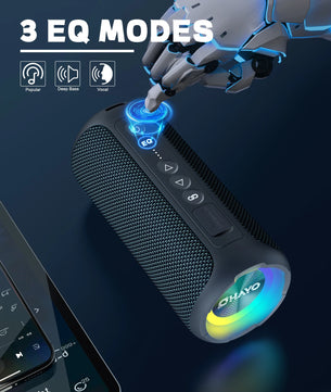Ortizan Bluetooth Speakers 40W Enhanced Bass Portable Outdoor Wireless Speaker 30Hrs IP7 Waterproof Shower Speaker Bluetooth 5.3 - Tech Mart