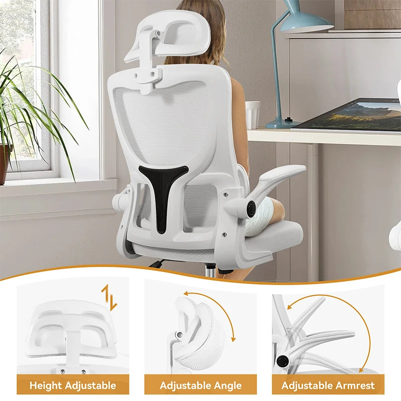 Office Chair Ergonomic High Back Chair Mesh Sliding Gaming Computer Chairs - Tech Mart