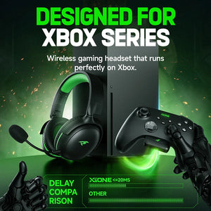 Kofire XG-ONE Wireless Gaming Headset with 53mm Driver, ENC Mic, 3D Surround Sound, Multi-Platform Support, 50-Hour Battery – Compatible with Xbox, PC, PS5, PS4, Switch - Tech Mart