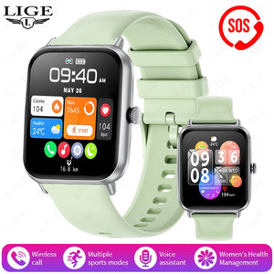 LIGE Fashion 1.83”HD Women Smart Watch Sports Fitness Watch Health Monitoring Digital Men Waterproof Smartwatch Ladies Bracelet - Tech Mart