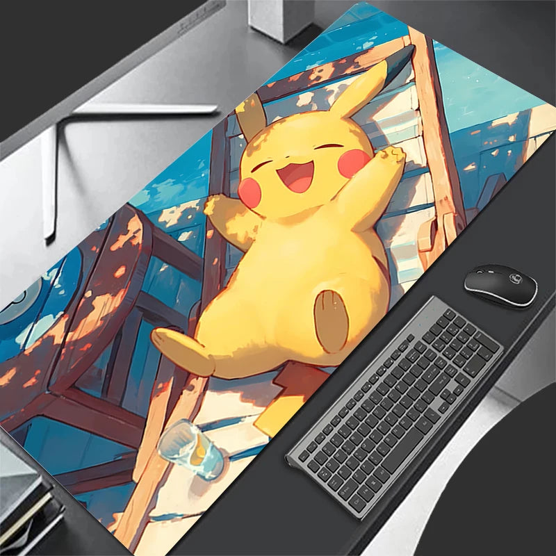 Large Gaming Pokemon Pikachu Mouse Mat Desk XXL Mousepad - Tech Mart