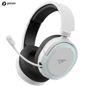 Picun G2 Wireless Gaming Headset – 2.4GHz RF + Bluetooth 5.3, Ultra Low Latency, 7.1 Surround, 100H Battery, Retractable ENC Mic – For PC, PS5, PS4, Switch, Mobile - Tech Mart