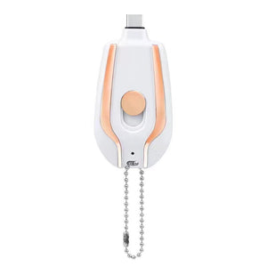 1500mAh Mini Power Emergency Pod Keychain Charger With Type-C – Ultra-Compact Fast Charging Backup Battery Pack for Phones & Bluetooth Devices - Tech Mart