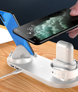 Wireless Charging Stand with USB Interface and Lithium Battery Fast 5V 2000mA Power - Tech Mart