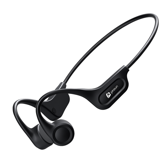 Picun T1 Bluetooth Bone Conduction Wireless Headphones – IPX7 Waterproof Sport Earhook Headset with 3D Panoramic Sound and Noise Cancelling Mic - Tech Mart