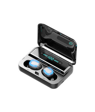 Multifunction Bluetooth Headset with Built-In Power Bank – Stereo Binaural Wireless Earbuds with Charging Case for Music, Calls & Phone Support - Tech Mart