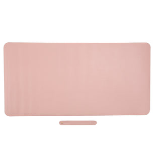 DoubleSided Pink Desk Mat Waterproof Leather Writing Desk Mouse Pad - Tech Mart