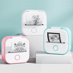 Phomemo T02 Series Mini Pocket Thermal Printer – Bluetooth Inkless Portable Sticker Label Printer for Notes, Study, Journaling & Crafts – Compatible with iOS & Android - Tech Mart