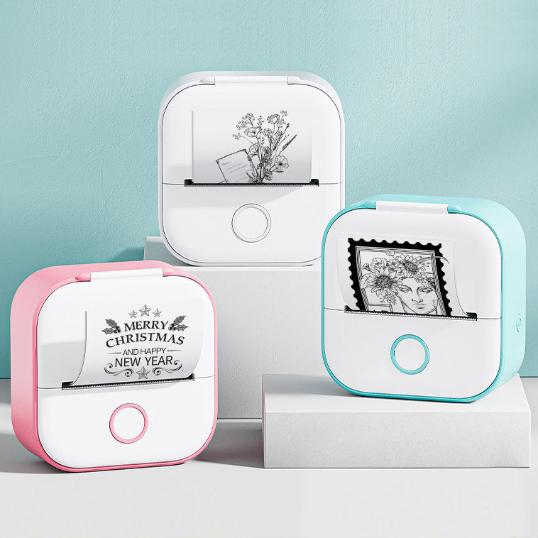 Phomemo T02 Series Mini Pocket Thermal Printer – Bluetooth Inkless Portable Sticker Label Printer for Notes, Study, Journaling & Crafts – Compatible with iOS & Android - Tech Mart