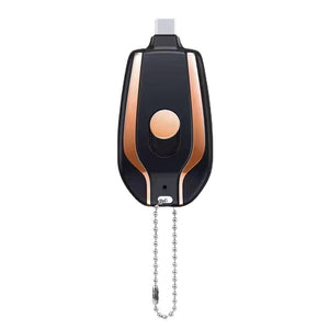 1500mAh Mini Power Emergency Pod Keychain Charger With Type-C – Ultra-Compact Fast Charging Backup Battery Pack for Phones & Bluetooth Devices - Tech Mart