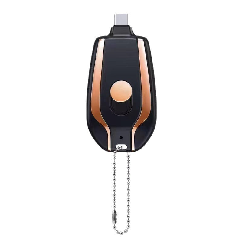 1500mAh Mini Power Emergency Pod Keychain Charger With Type-C – Ultra-Compact Fast Charging Backup Battery Pack for Phones & Bluetooth Devices - Tech Mart