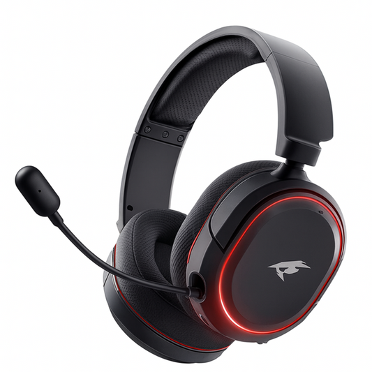 Picun G2 2.4GHz Wireless Gaming Headset with Bluetooth 5.3, 7.1 Surround Sound & Retractable ENC Mic – Compatible with PC, PS5, Switch & More - Tech Mart