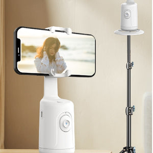 AI-Powered 360° Auto Face Tracking Phone Holder – Gesture Control, Tripod-Compatible, No App Needed, Smart Stabilizer for TikTok, Vlogs, and Live Streaming - Tech Mart