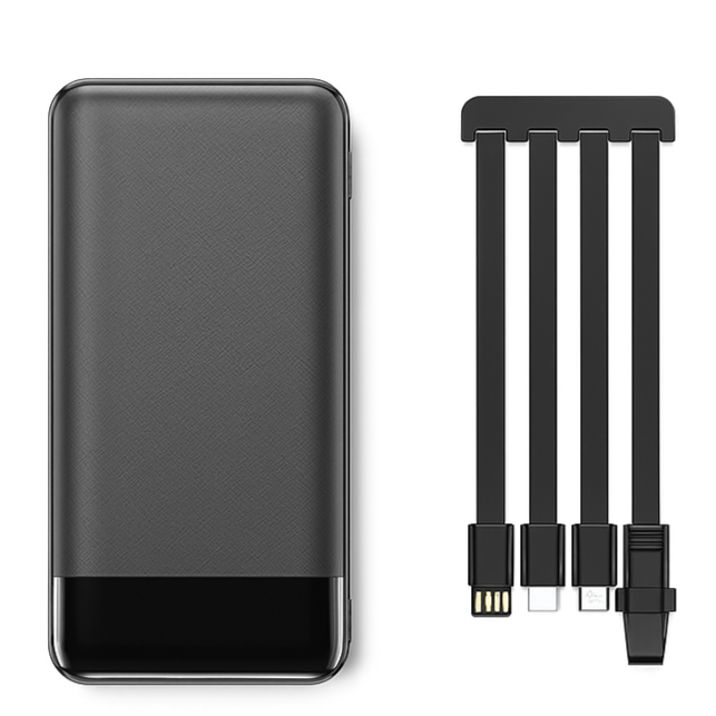 Black smartphone and black stand on a white background
