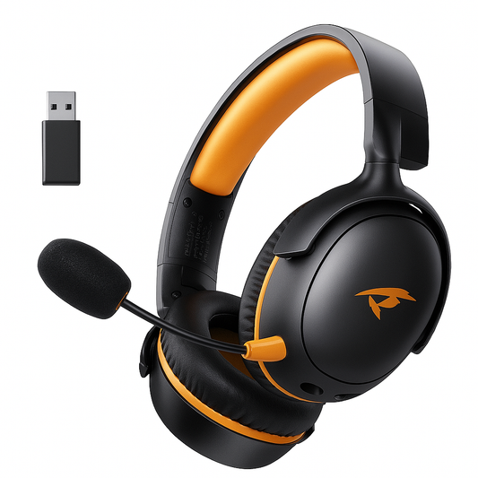 Picun G3 Wireless Gaming Headset with Mic – 65H Battery, 53mm Drivers, Bluetooth 5.4 + 2.4GHz, Over-Ear Gaming Headphones for PS5, PC, Switch, Mobile - Tech Mart