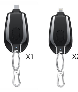 1500mAh Mini Power Emergency Pod Keychain Charger With Type-C – Ultra-Compact Fast Charging Backup Battery Pack for Phones & Bluetooth Devices - Tech Mart