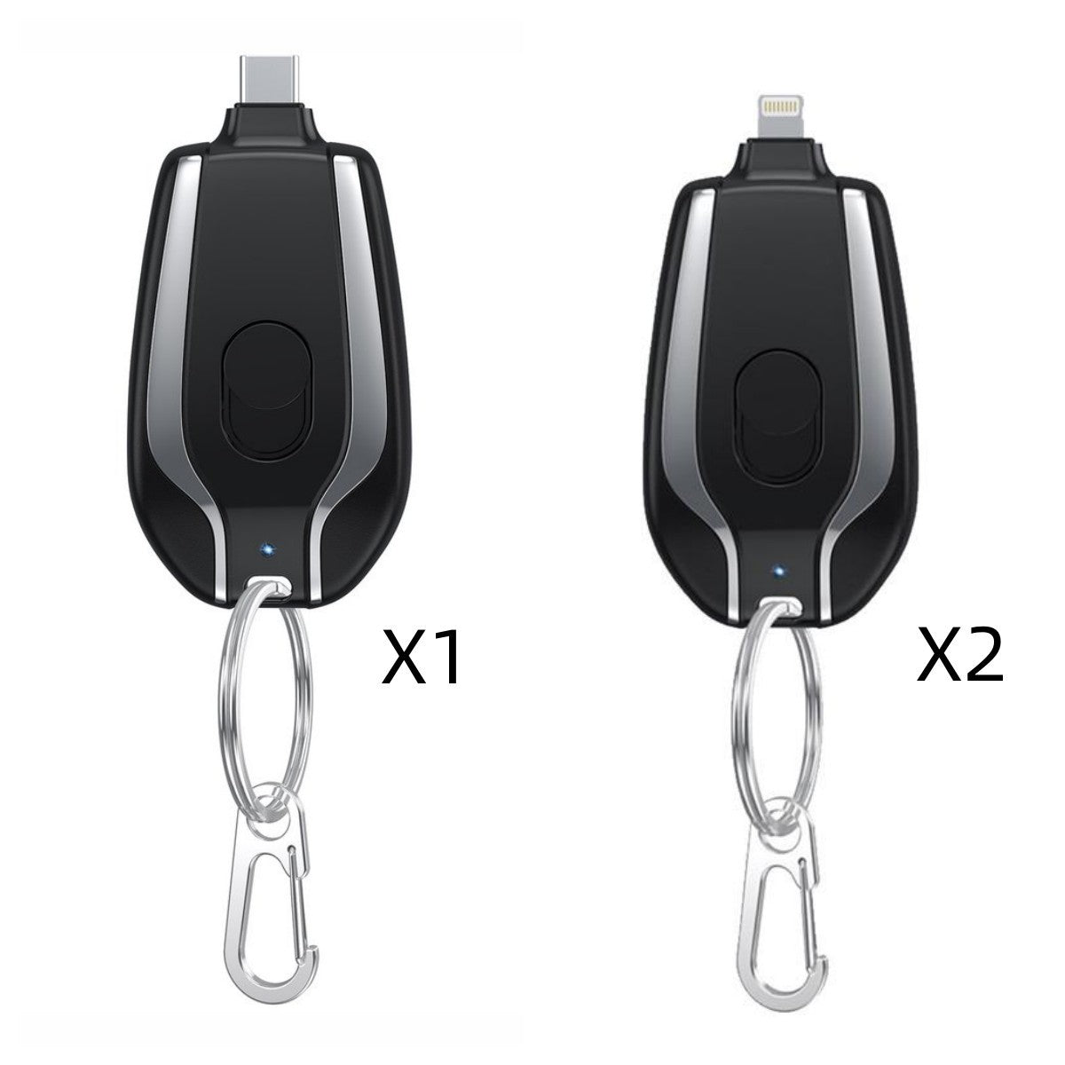 1500mAh Mini Power Emergency Pod Keychain Charger With Type-C – Ultra-Compact Fast Charging Backup Battery Pack for Phones & Bluetooth Devices - Tech Mart