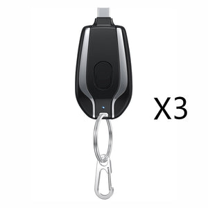 1500mAh Mini Power Emergency Pod Keychain Charger With Type-C – Ultra-Compact Fast Charging Backup Battery Pack for Phones & Bluetooth Devices - Tech Mart
