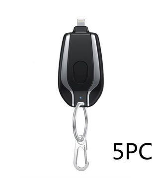 1500mAh Mini Power Emergency Pod Keychain Charger With Type-C – Ultra-Compact Fast Charging Backup Battery Pack for Phones & Bluetooth Devices - Tech Mart